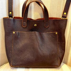 Portland Leather Goods Mini Crossbody Tote